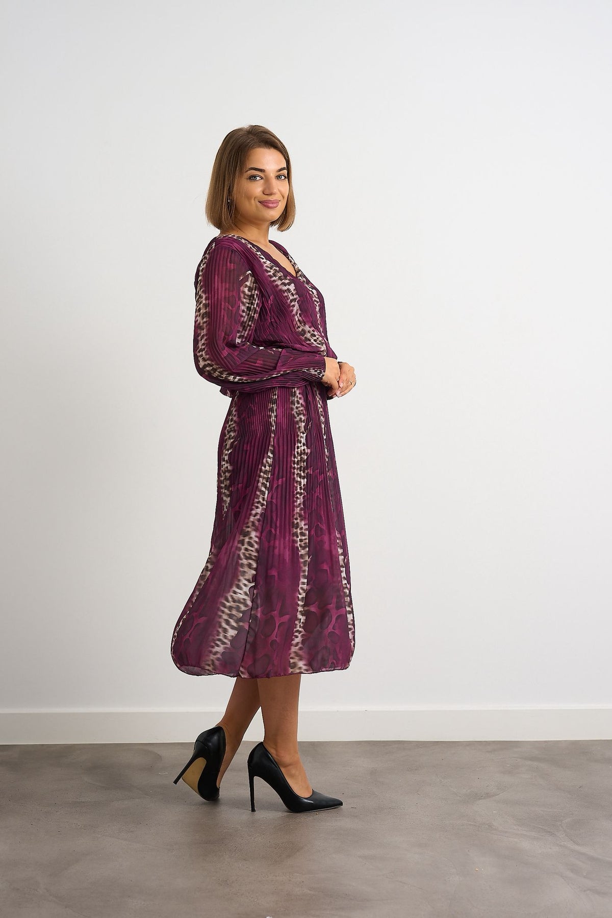 Emma Dress - Majenta Print