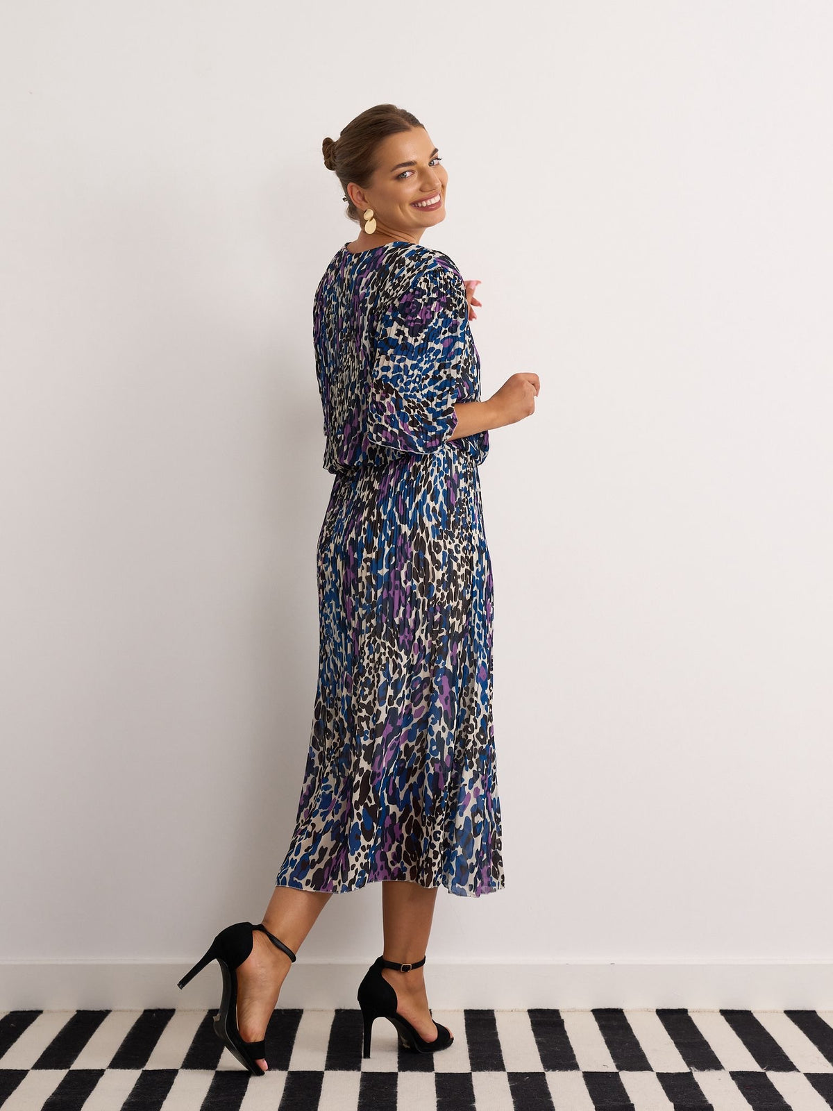 Emma Dress - Purple Print