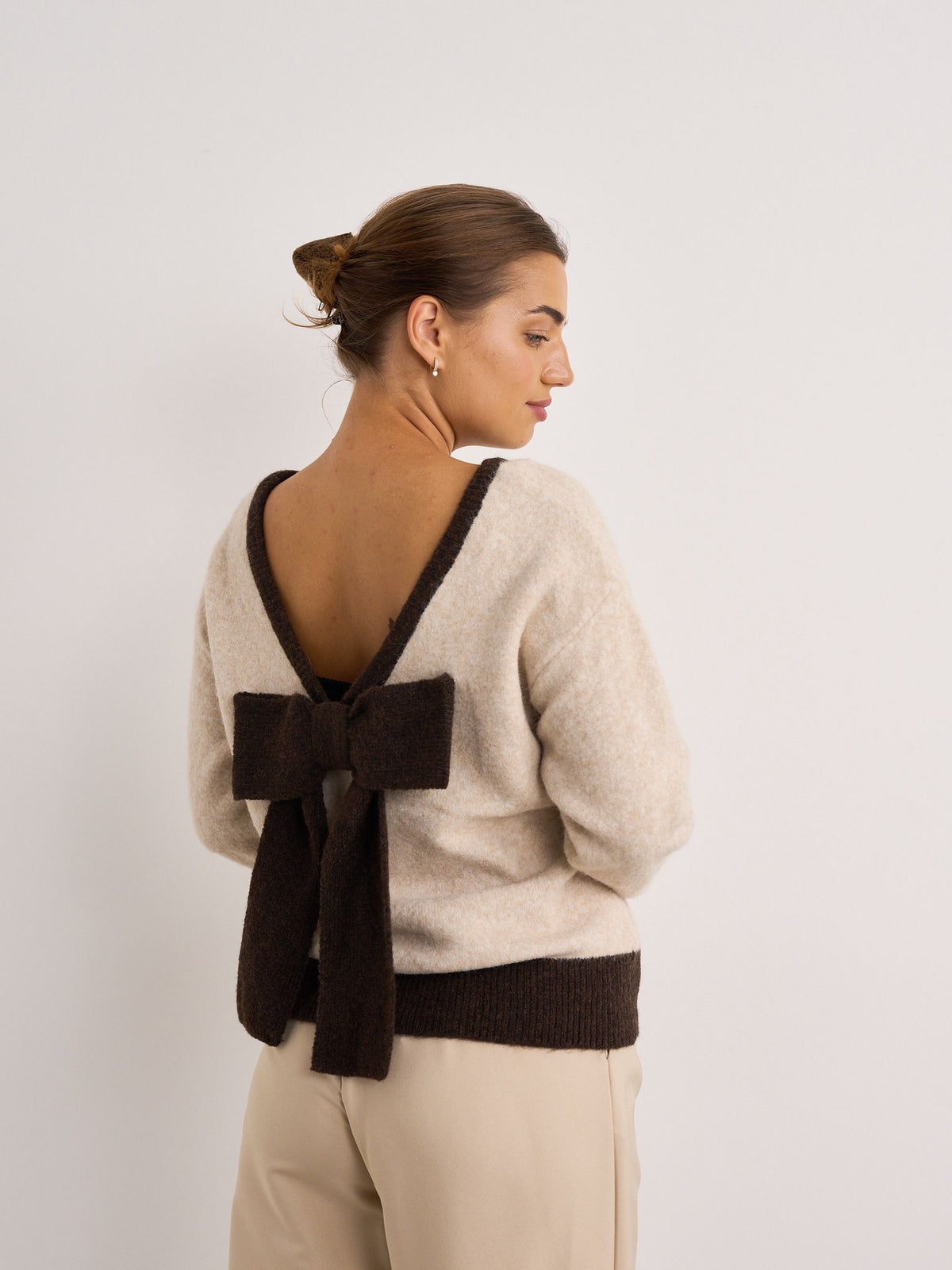 Bow Knit - Oatmeal