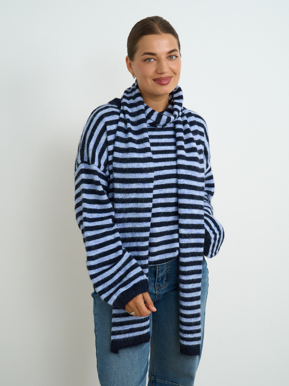Scarf Knit - Blue