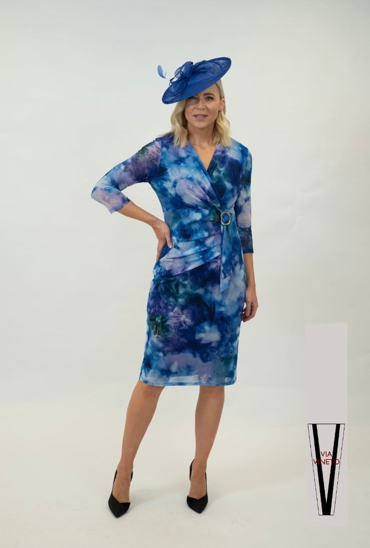 Buckle Dress - Royal