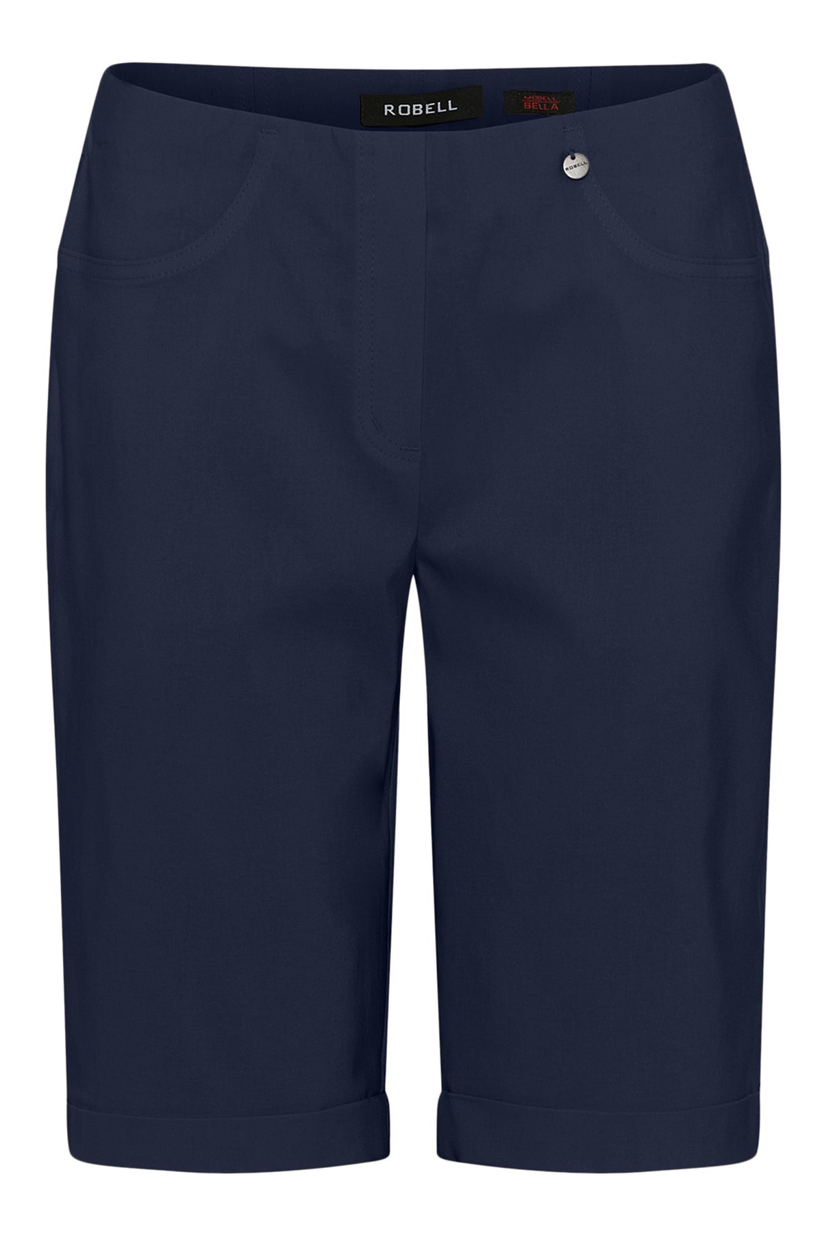 ROBELL BELLA KNEE SHORTS - Navy
