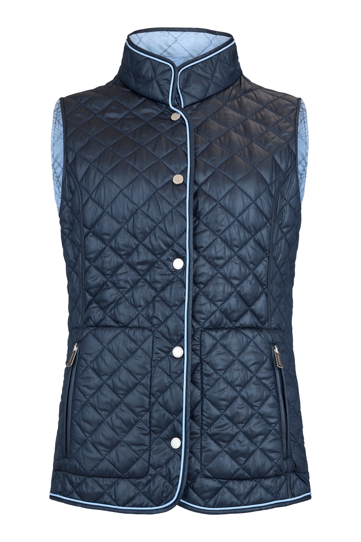 NORMANN WAISTCOAT REVERSIBLE Navy/Pale Blue 162-2014-9301-0