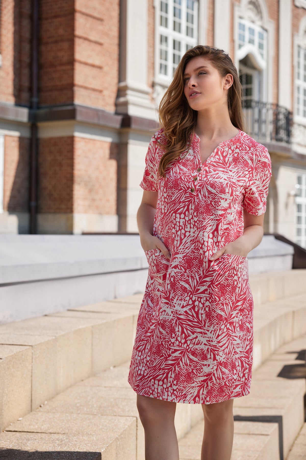 Linen Mix Dress - Persian Print 162-6188-6551-0