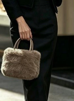 Fur Bag - Taupe