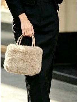 Fur Bag - Cream