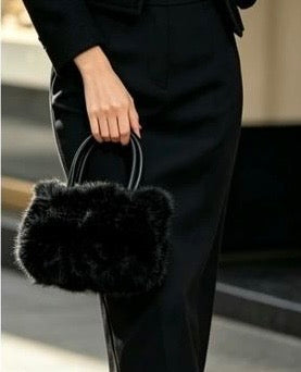 Fur Bag - Black