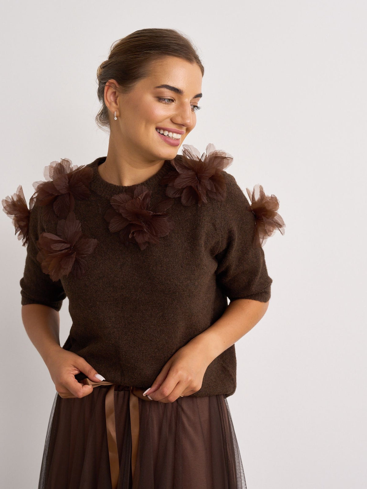 3 D Knit - Brown
