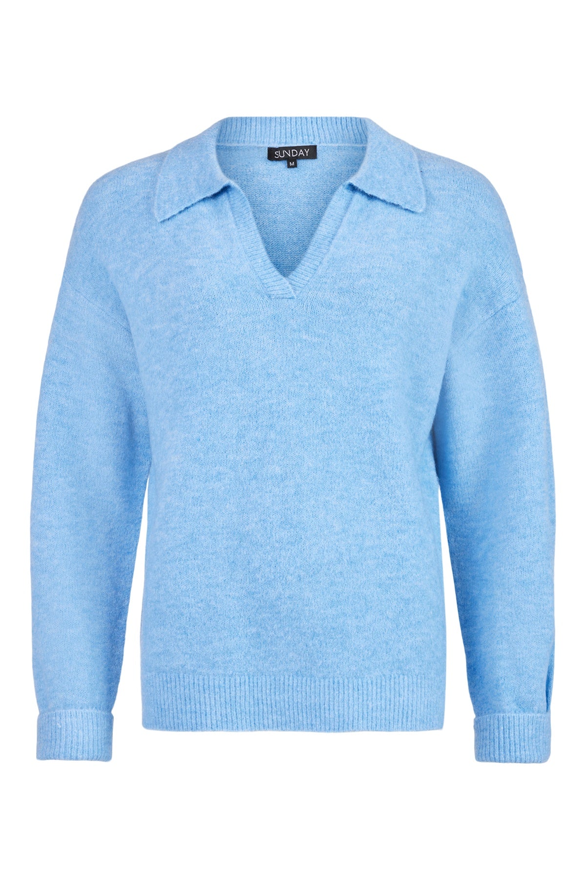 SUNDAY Collar Pullover - Blue