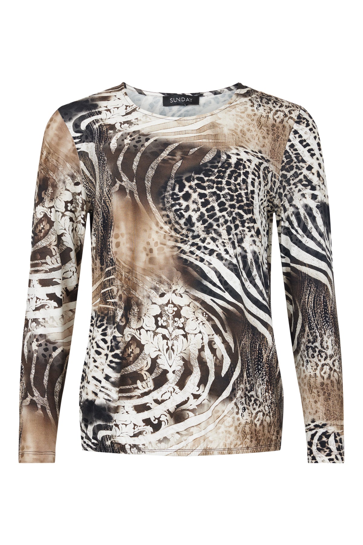 SUNDAY Top -  Black/Beige 252-6841-6413-0