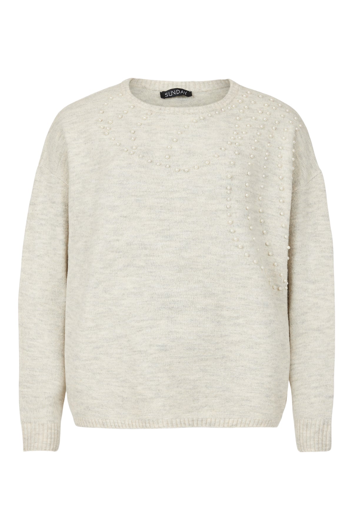 SUNDAY  PULLOVER - Cream Melange