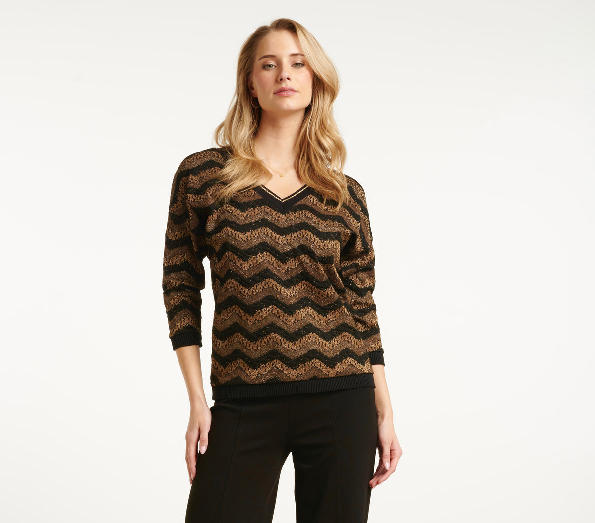 SL Missoni Top - Gold/Black