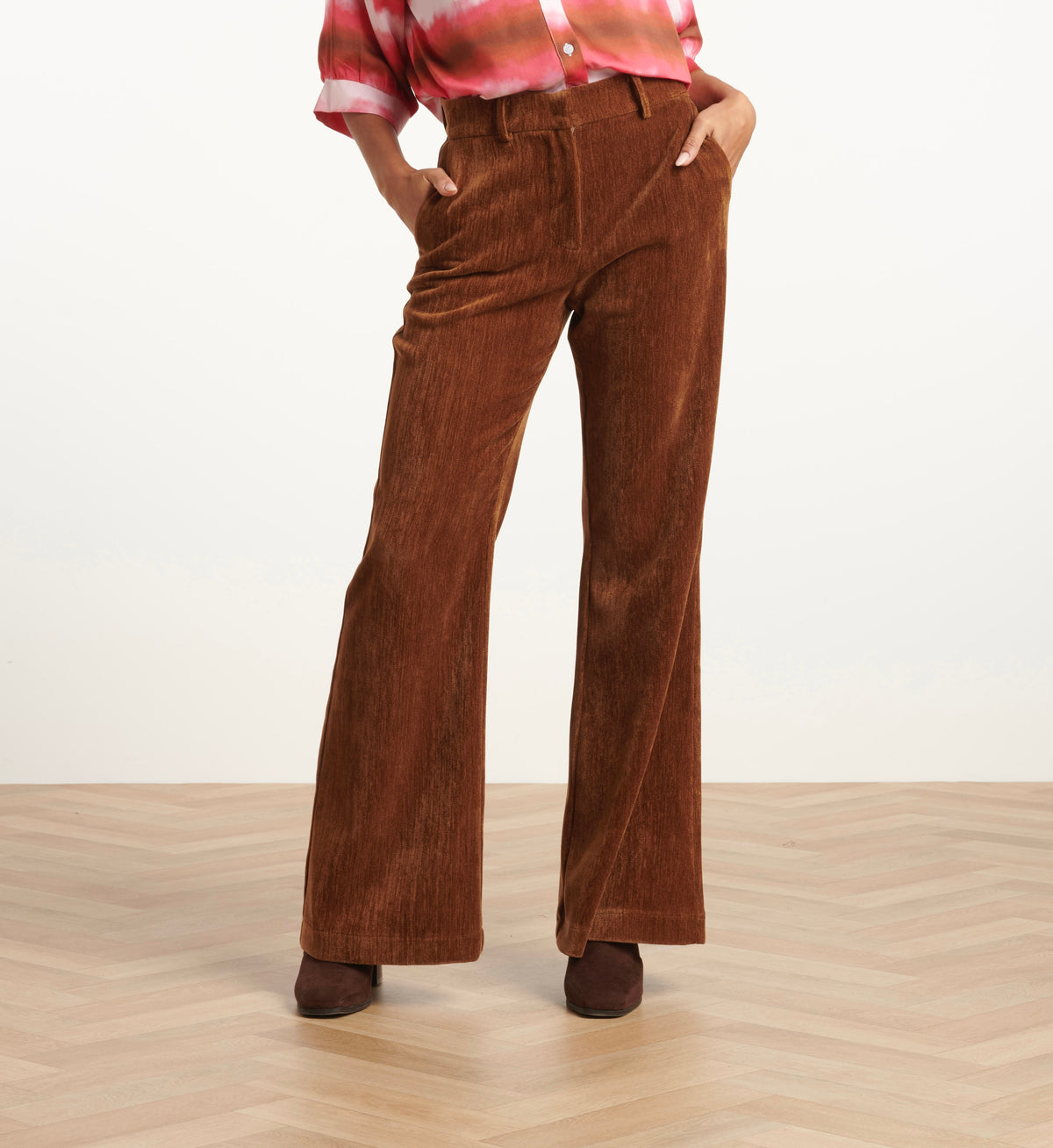 SL Wide Leg Trouser - Cognac