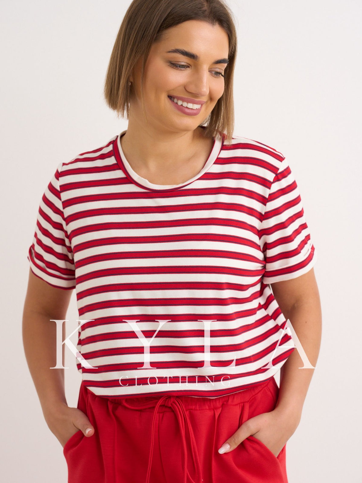 Stripe T-shirt - Red