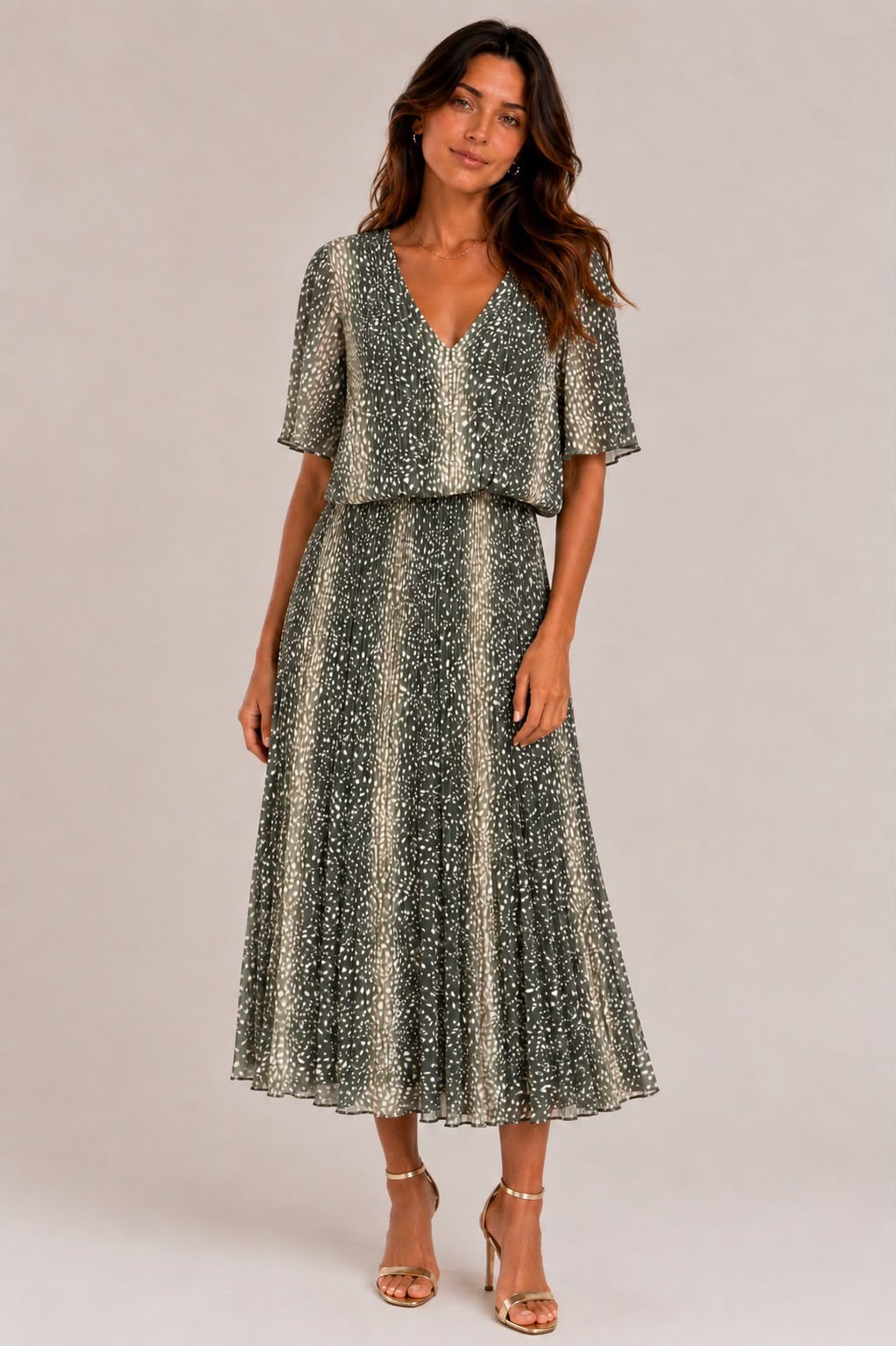 Emma Dress - Khaki