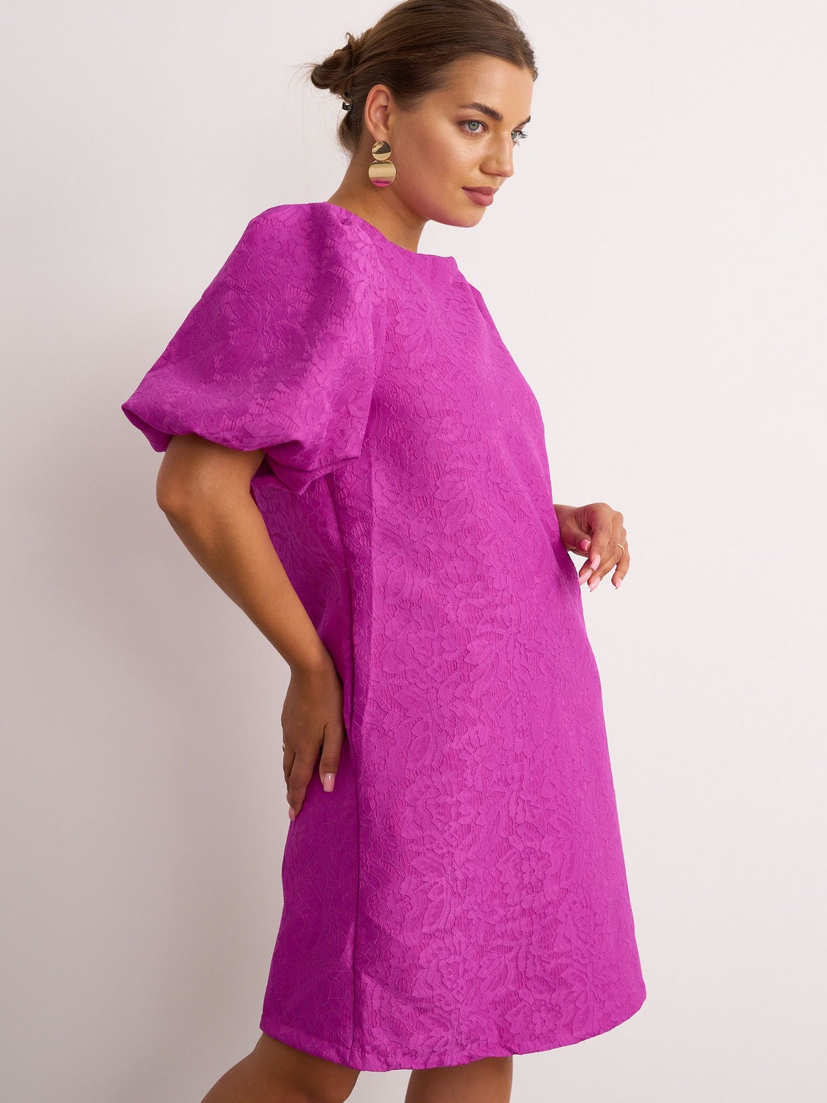 Bow Dress - Fuchsia