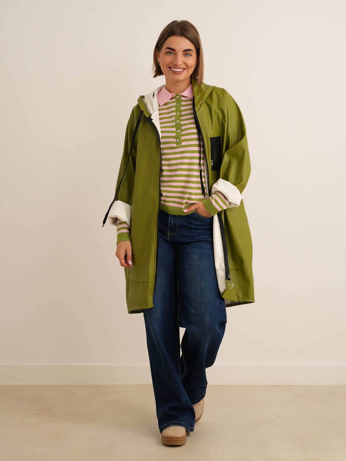Callie Rain Jacket - Olive