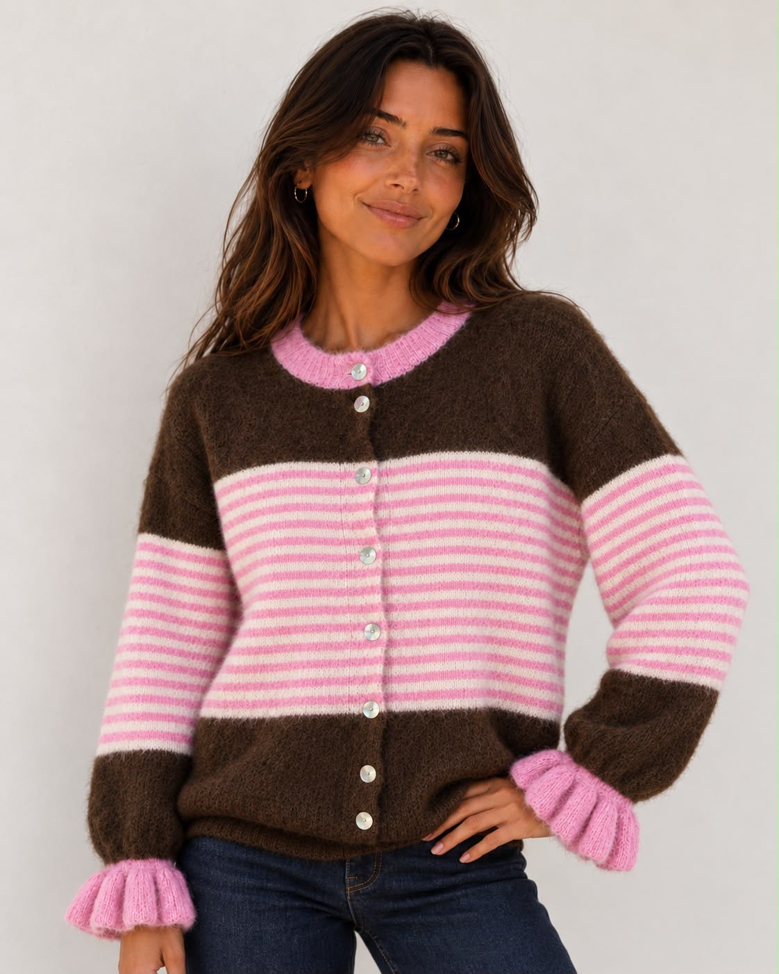 Anna Stripe Cardi