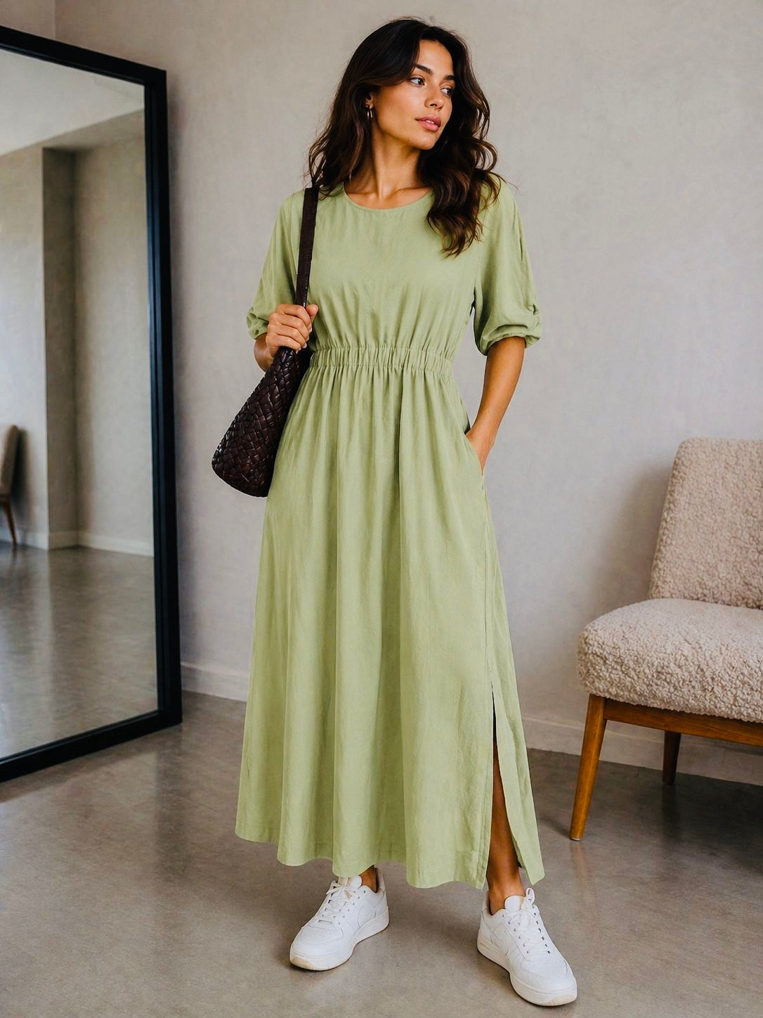 Kellie Dress - Kiwi