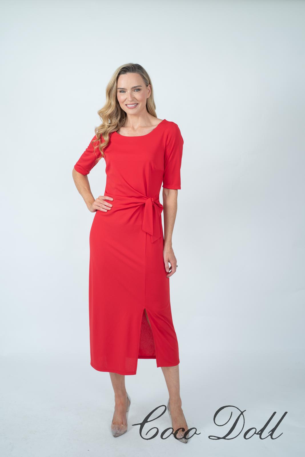 Knot Dress - Red