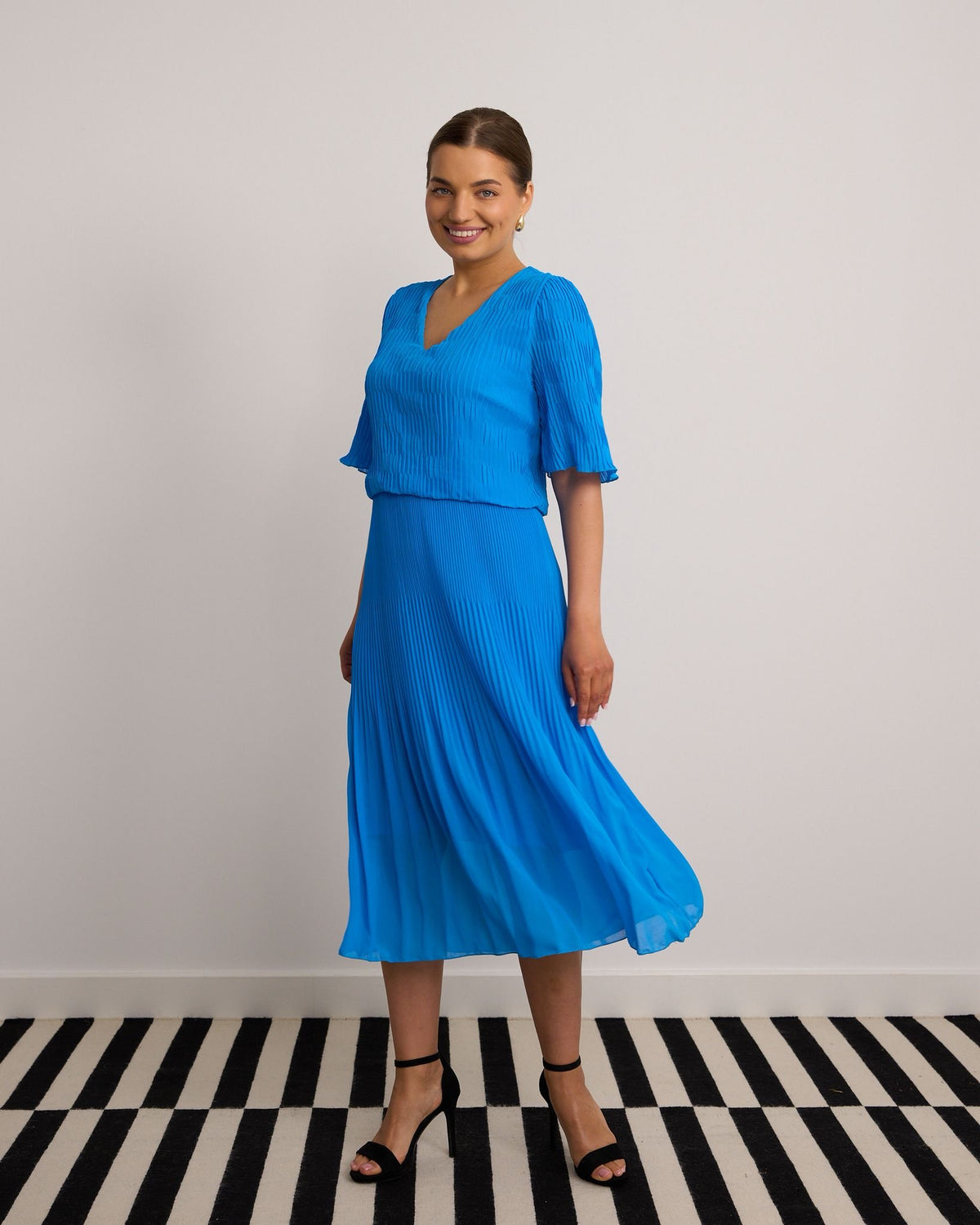 Emma Dress - Aqua Blue