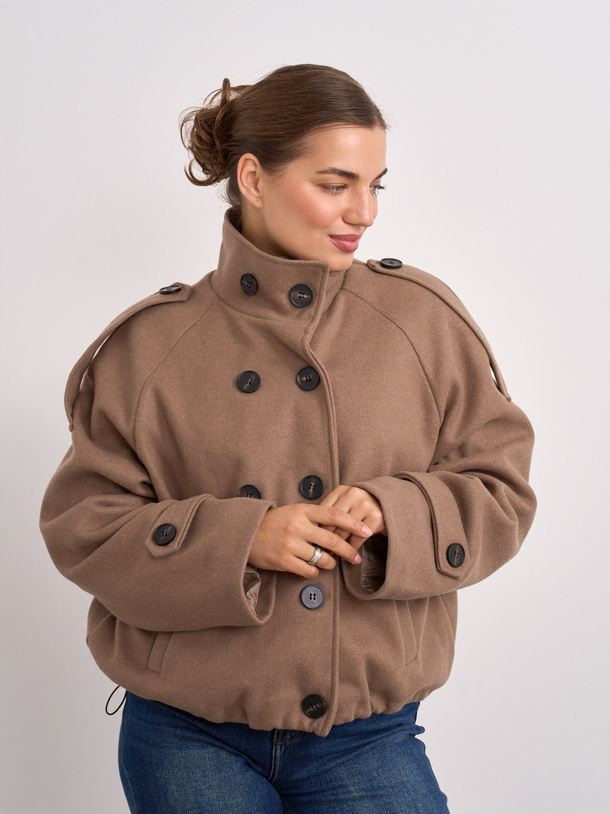 Button Jacket - Mink