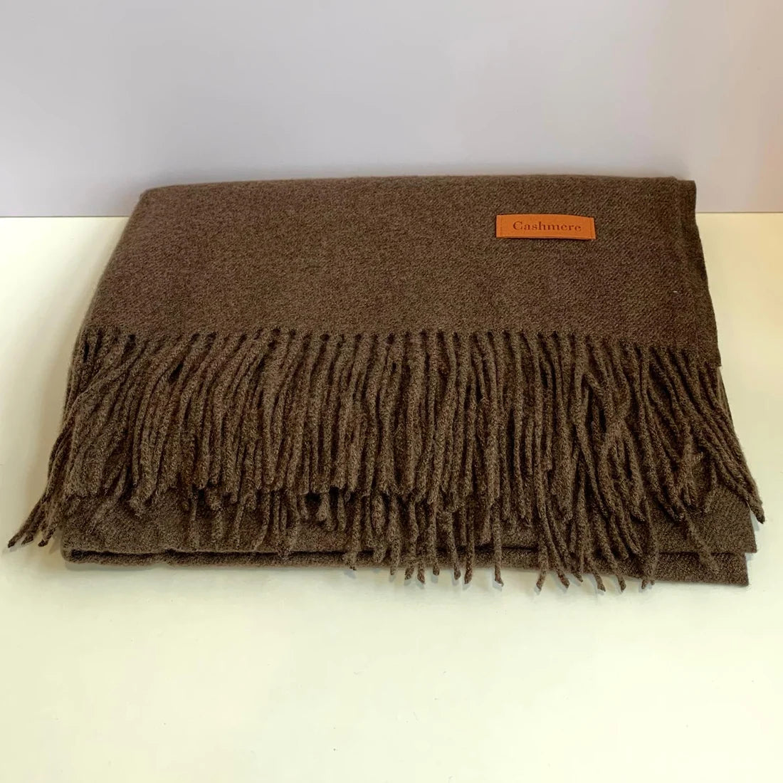 Cashmere Feel Scarf - Choco