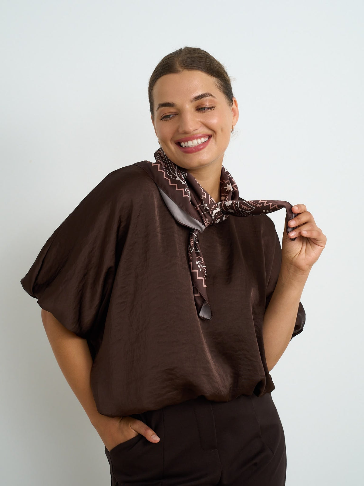 Stella Top - Brown
