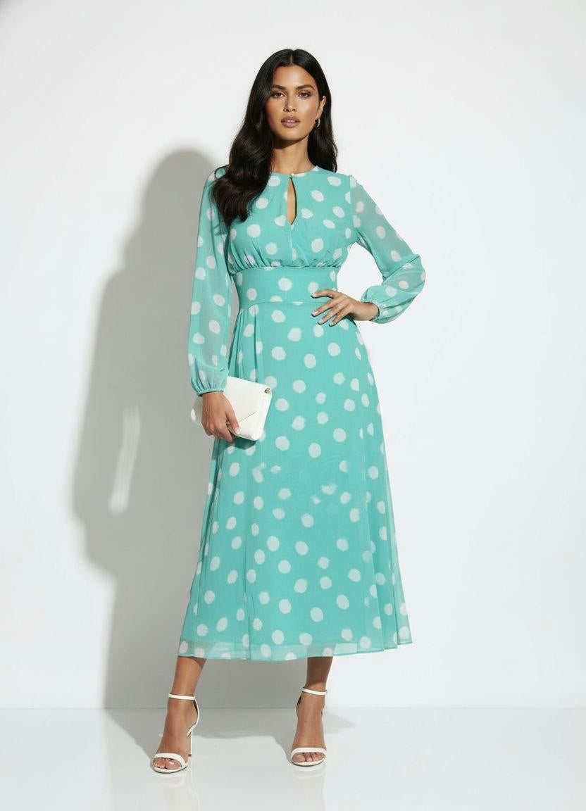 Mint Spot Dress