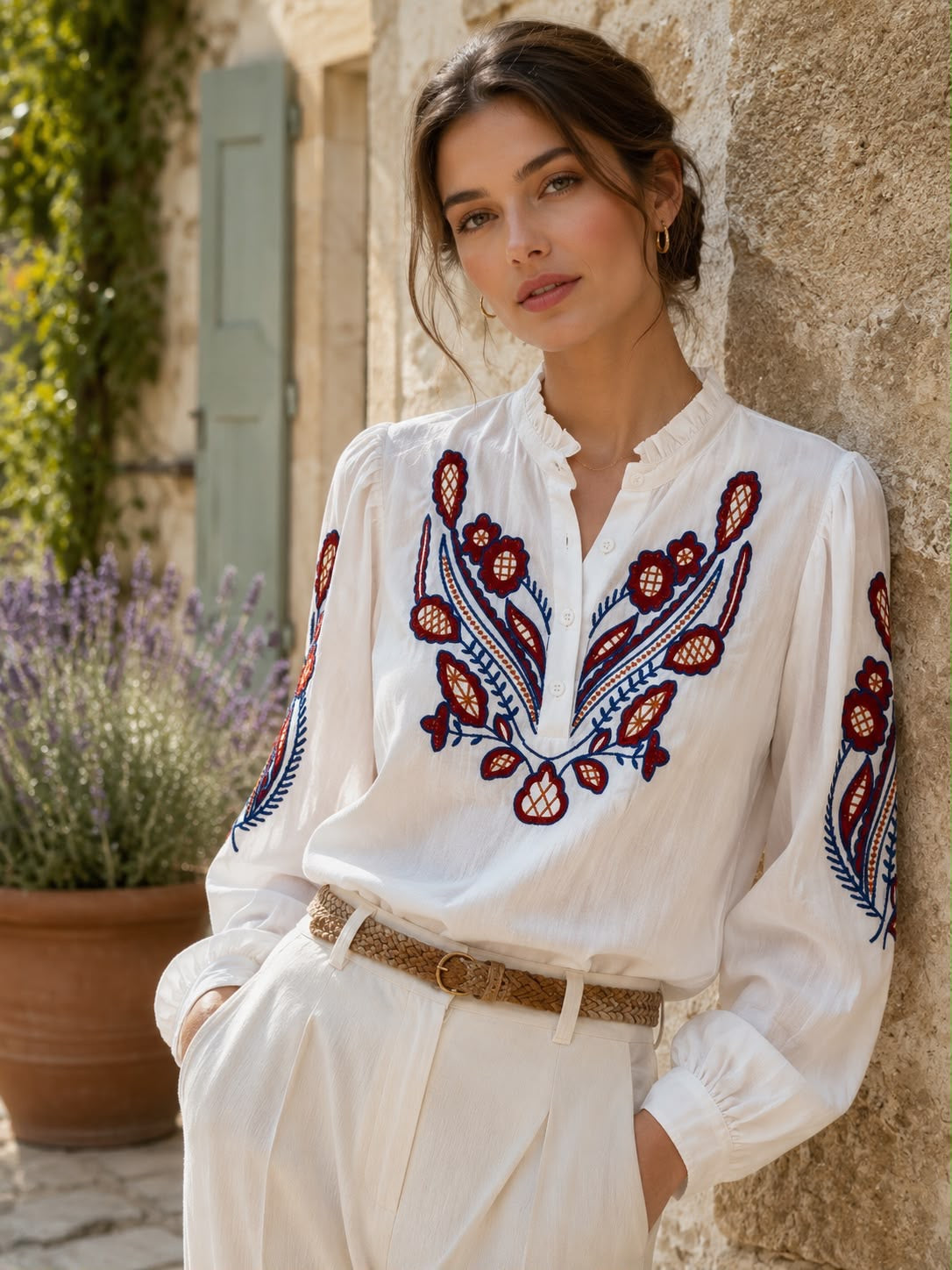 Sally Embroidered Blouse