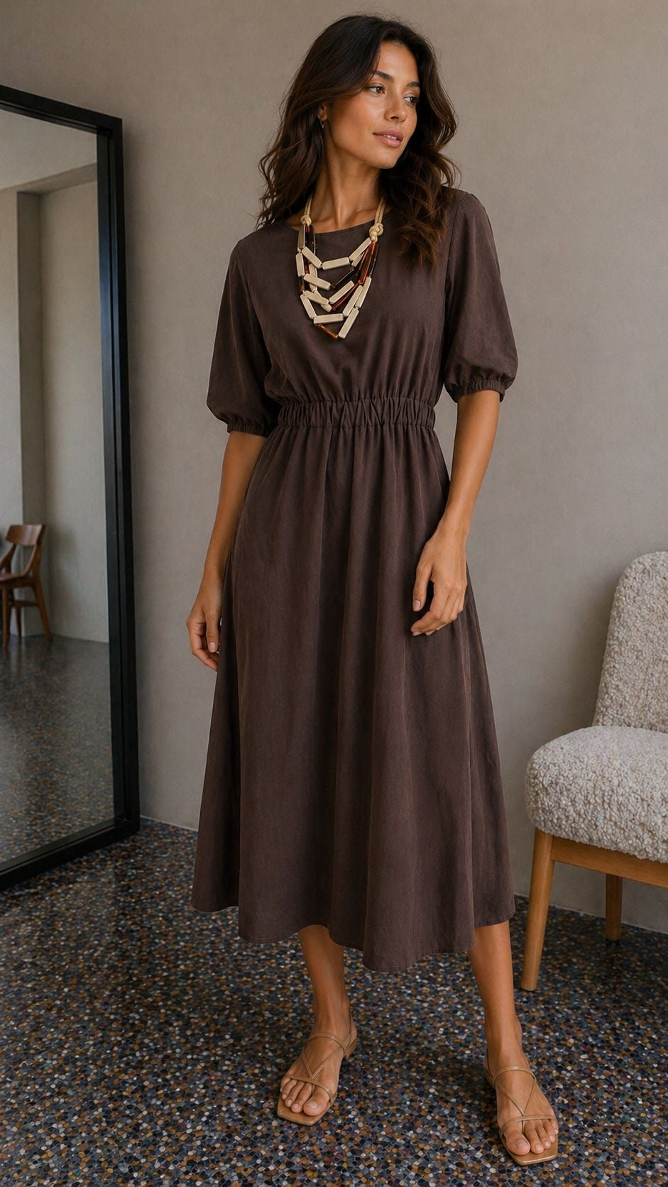 Kellie Dress - Chocolate