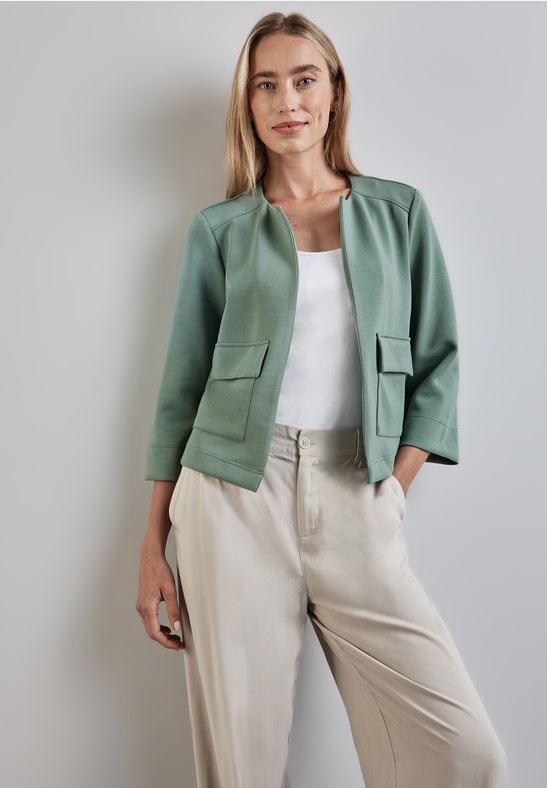 STREET ONE Silk Look Jacket - Seafoam Green