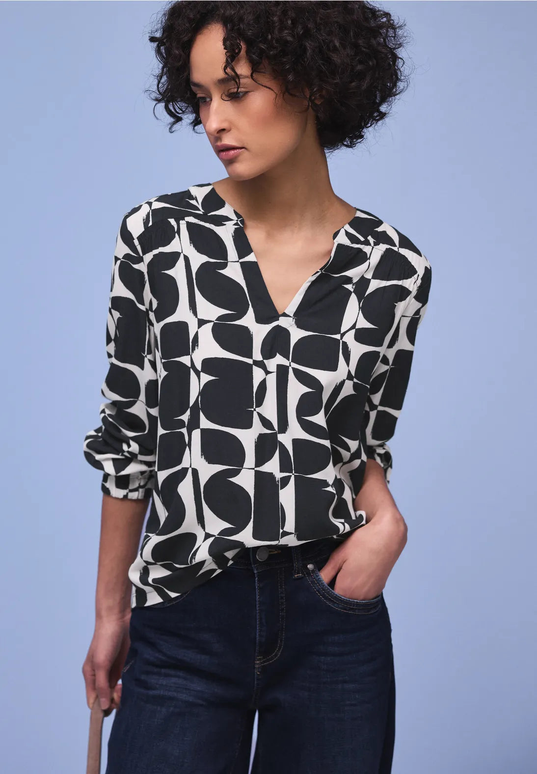 Patterned  Shirt - Shadowed Navy                  324657