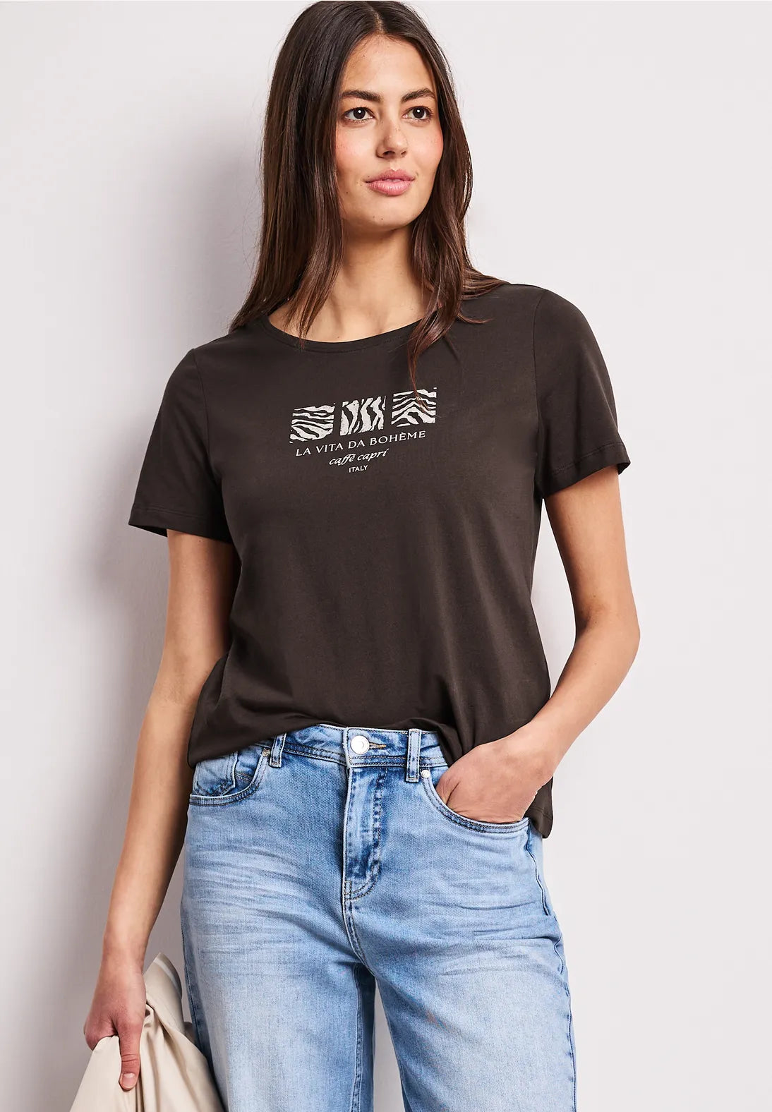 La Vita t-shirt  - espresso brown                 325088