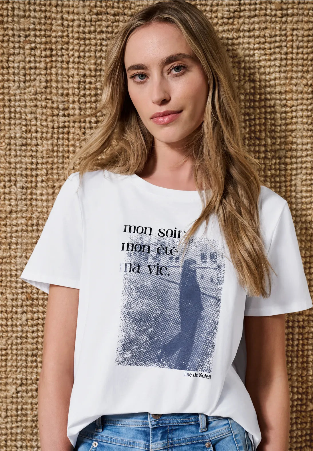 Photo print T- shirt              White                          325632