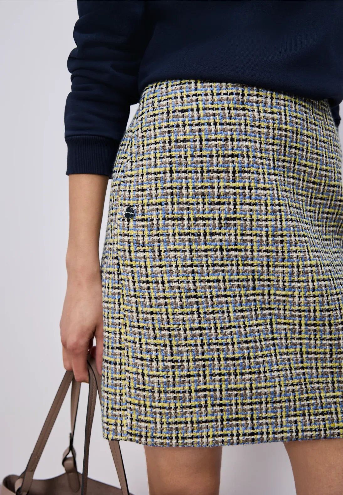 Maja Boucle Skirt  -    shadowed navy                  361887