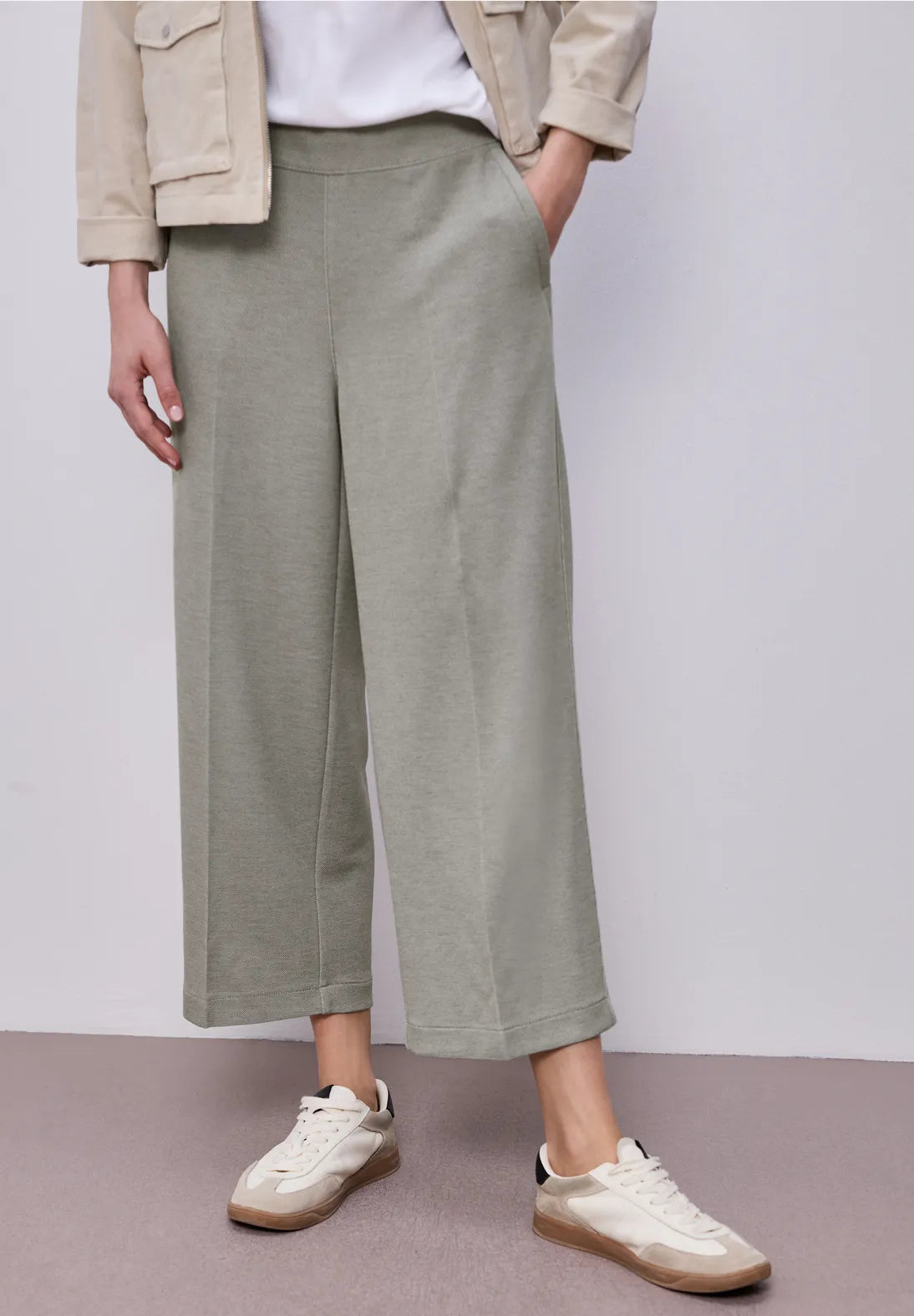 Culotte HW Jersey - dark mint green                380683