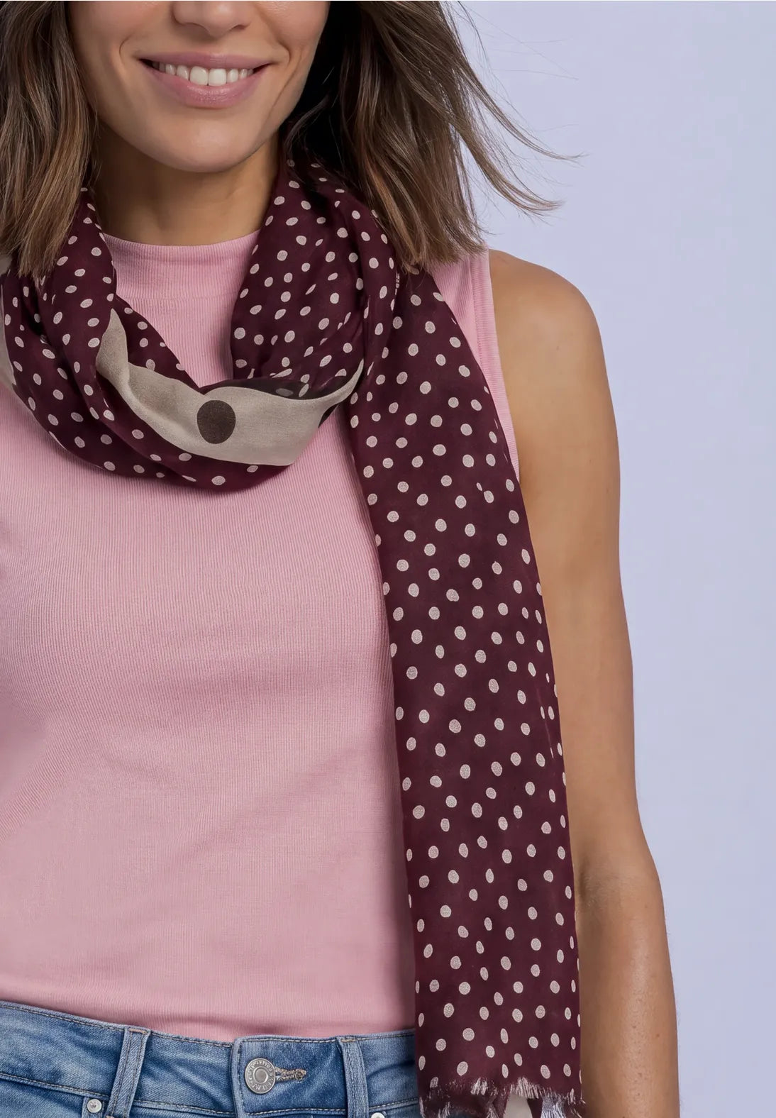 Printed Modal Longscarf        rustic rouge                   573244