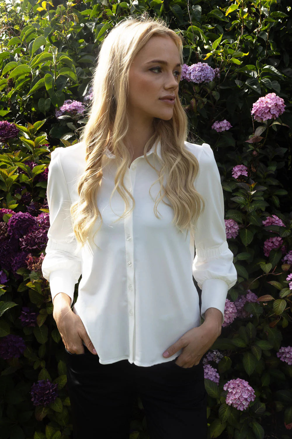 Clio Blouse -Ecru