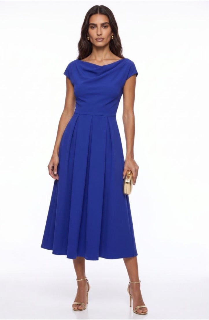 Bardot Dress - Royal