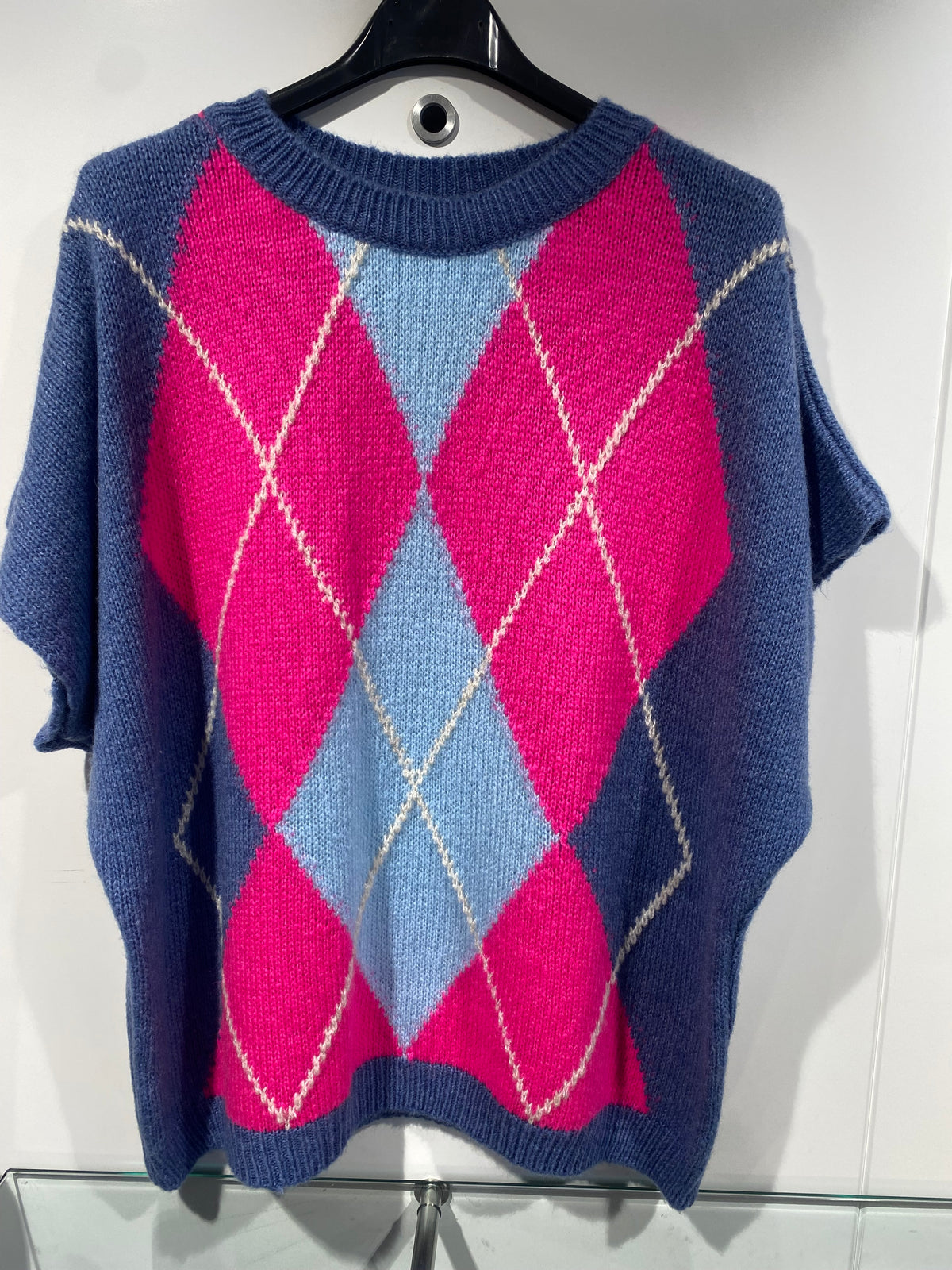 Argyle Knit - Blue