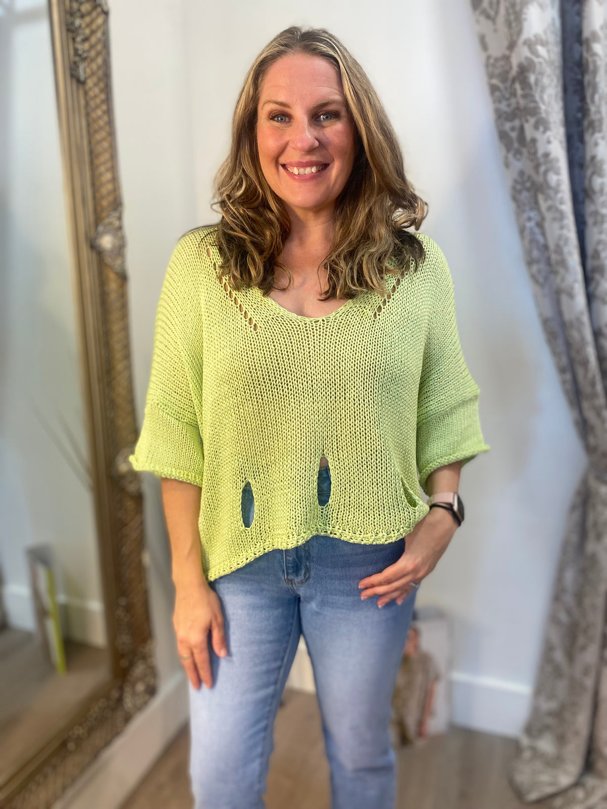 Layering Knit - Lime