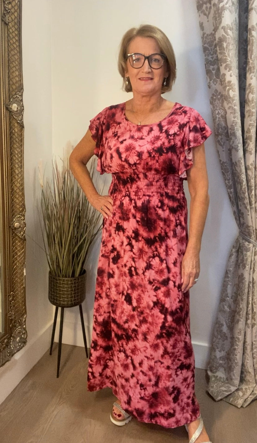 Tye-Dye Dress - Pink