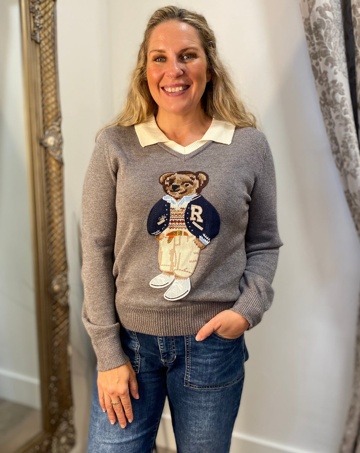 Bear Knit - Grey