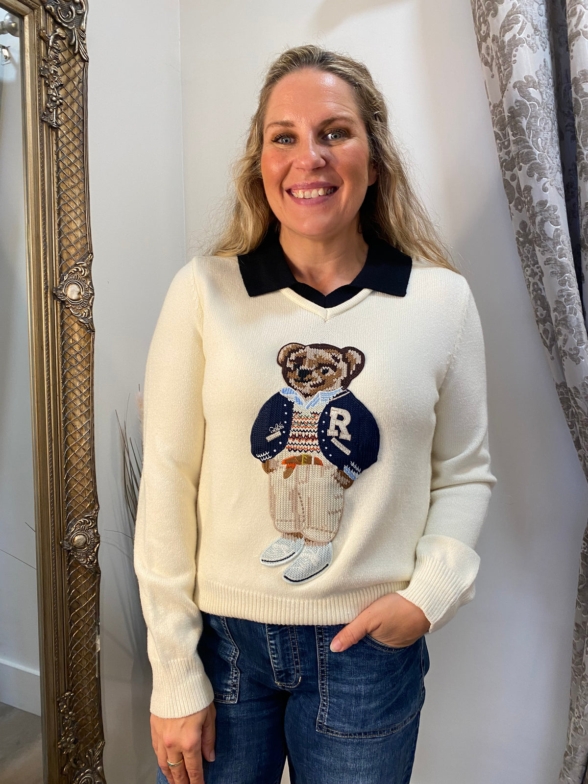 Bear Knit -Cream