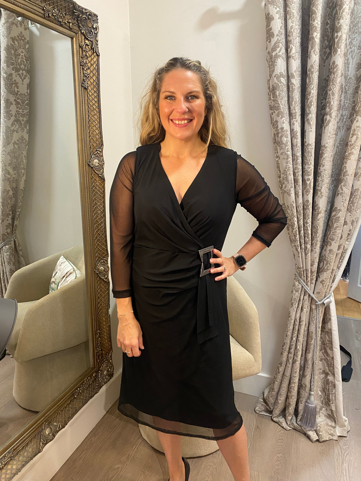 YEW Buckle Dress - Black