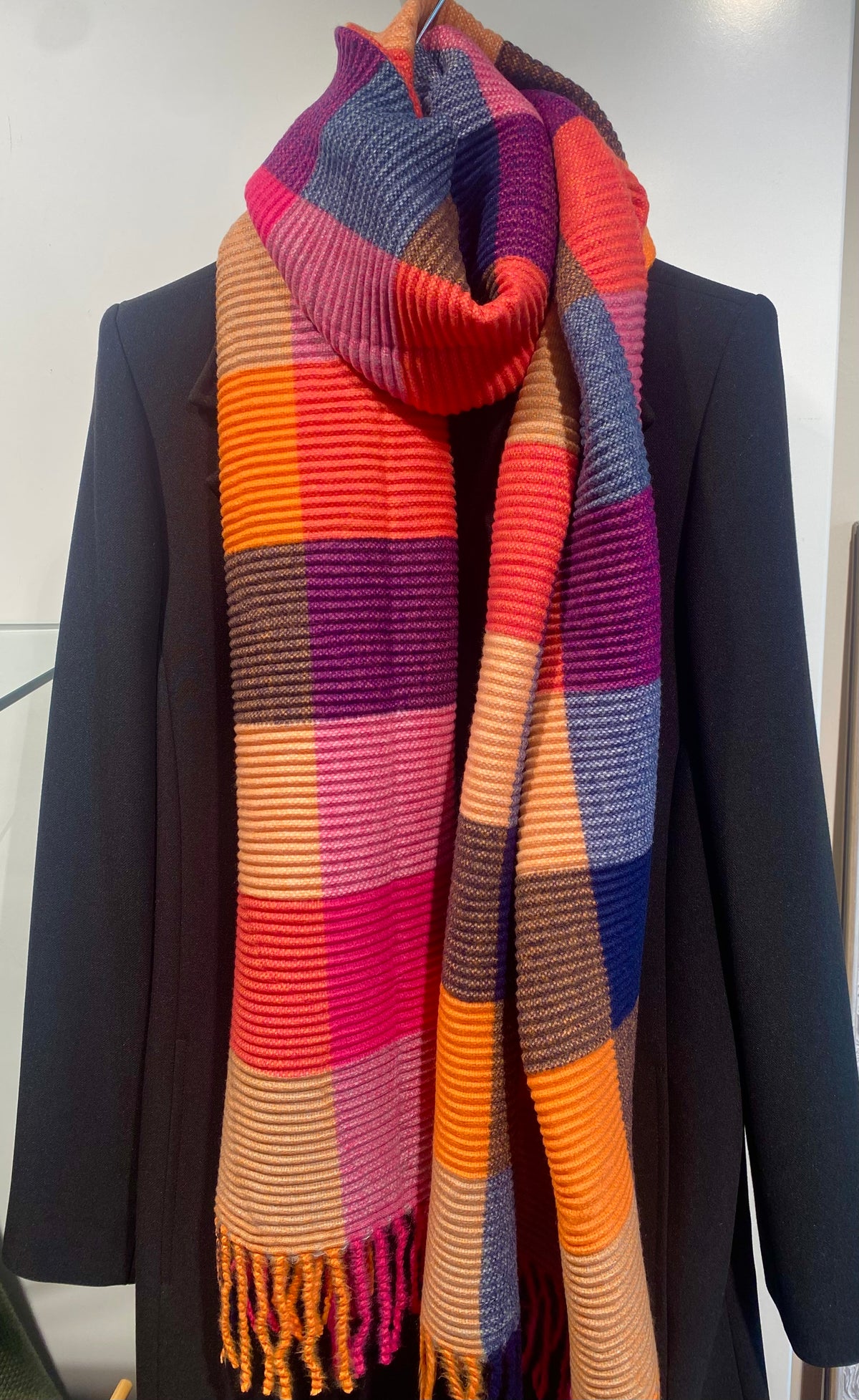 Squares Scarf - Pink