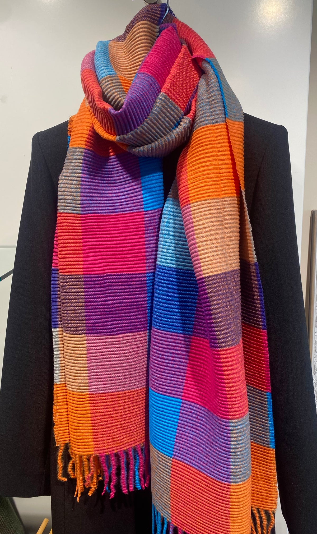 Squares Scarf - Orange