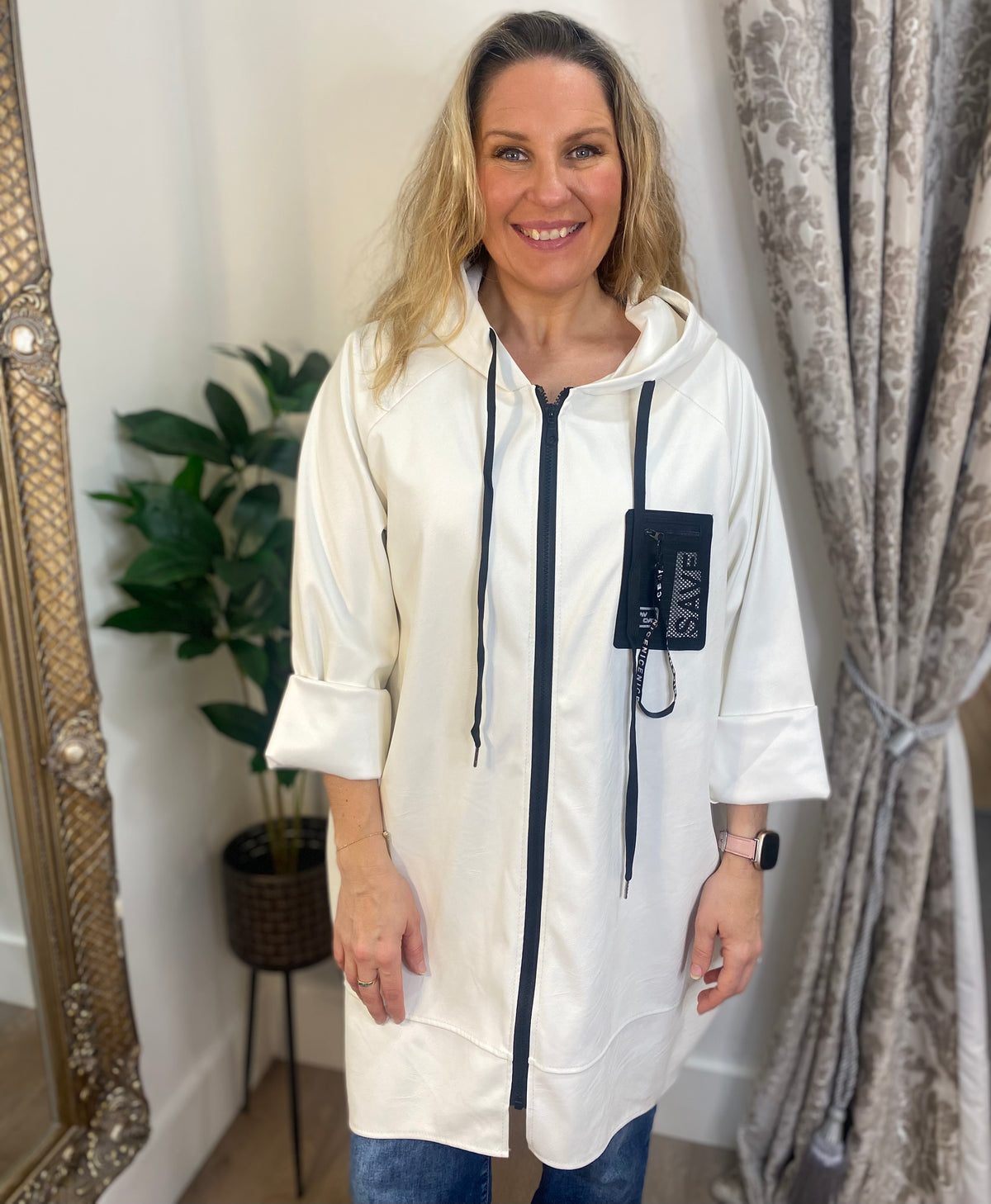 Callie Rain Jacket -White