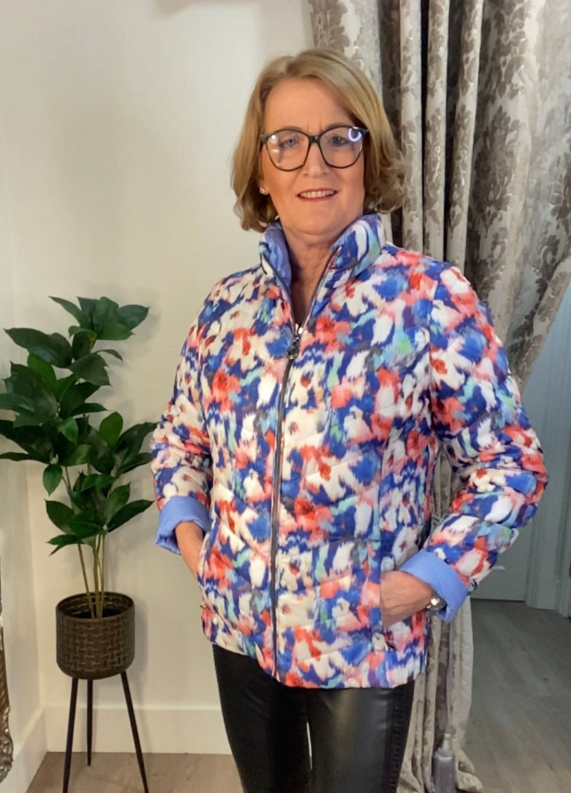 FRANDSEN REVERSIBLE JACKET Ivory/Blue 161-426-588-0